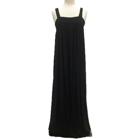 Carly Jean Black Gauze Tie Back Maxi Dress (Size S) - Picture 1 of 7